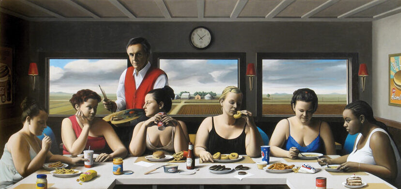 the fraudulent lunch painting